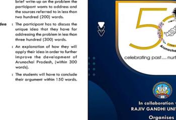 One Day Symposium On “Development and Change In Arunachal Pradesh In 50 Years: The Youth Perspective