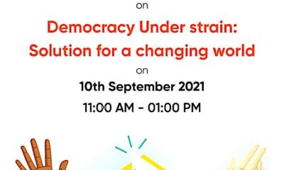 Webinar held on ‘Democracy Under Strain’